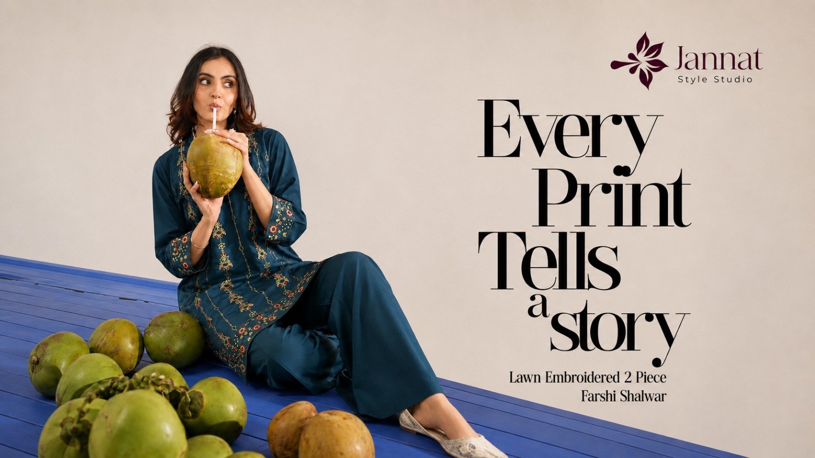 Lawn Embroidered 2 Piece Suit